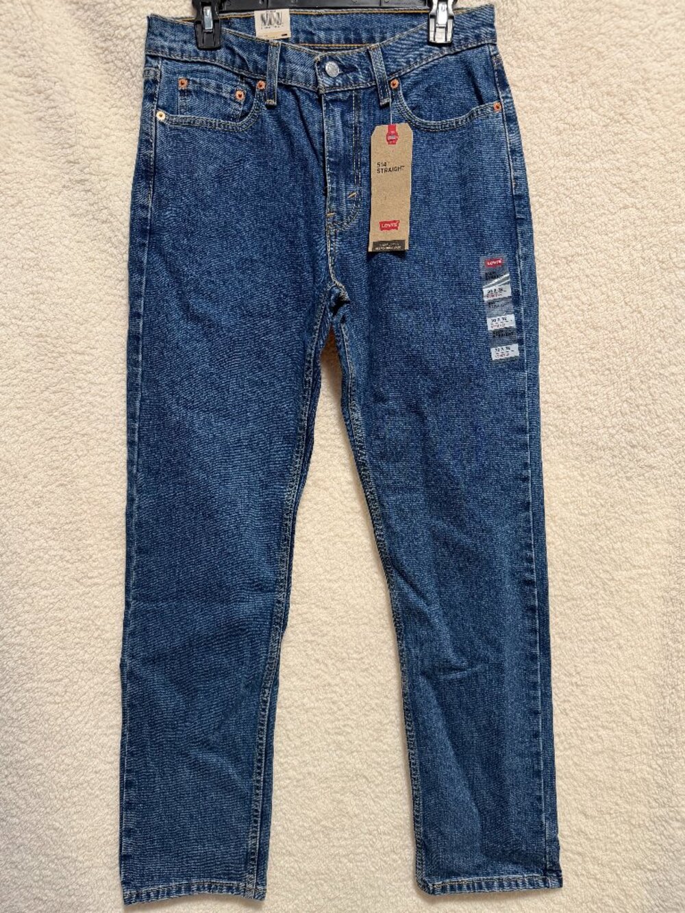 LEVI'S 514 Men's Denim Straight Blue Jeans Classic Medium Wash Size 30x32 NEW